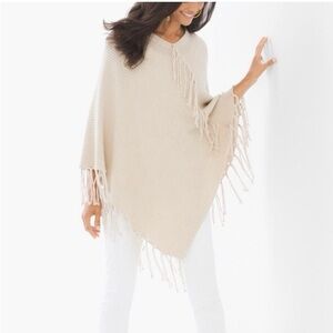 Chico's One Size Jane Shimmer Poncho
